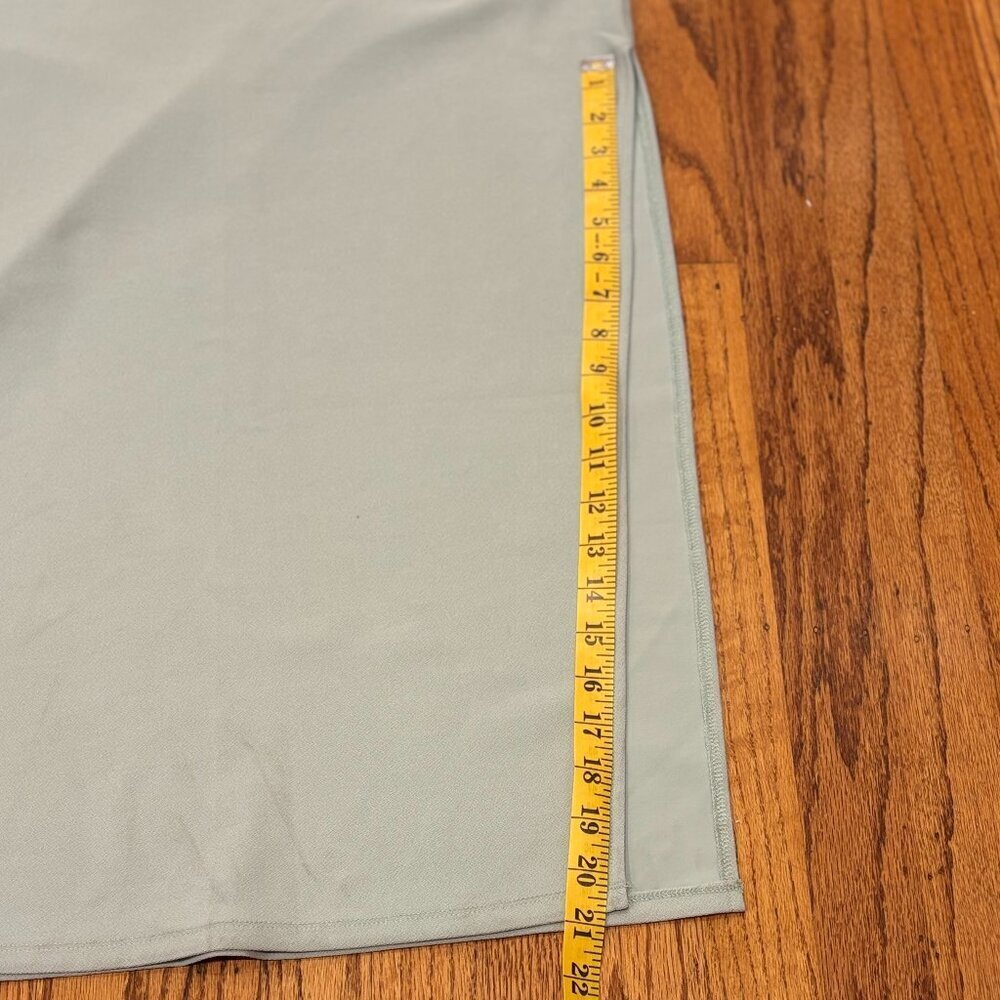 A&F Asymmetrical Ruched Maxi Dress - Light Blue - Size Medium - NWT - Picture 9 of 10